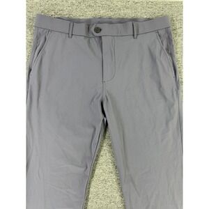 Greyson Pants Mens 36x32 Gray Golf Performance Stretch Chino Zip Back‎ Pocket